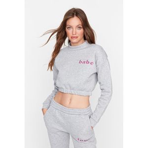 NWT Trendyol Women Regular fit Crew neck Knit Sweatshirt